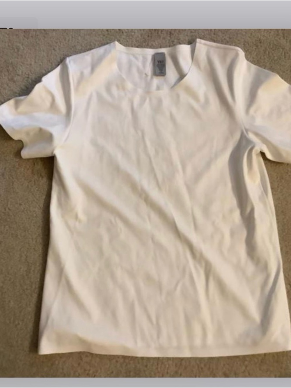 VSX White Crewneck Short Sleeve Tee